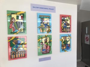 The paintings displayed at George Hospital